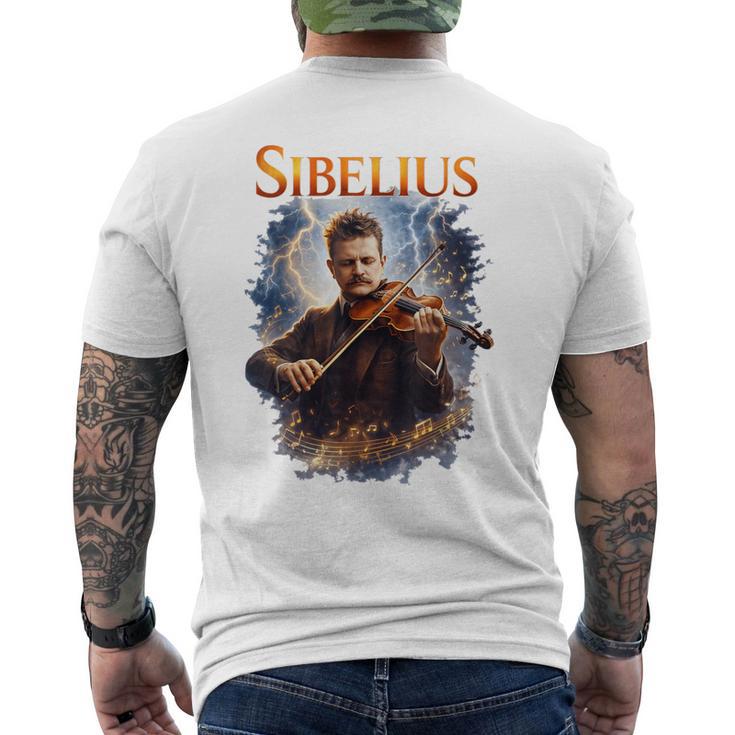 ジャン・シベリウス 作曲家 メンズTシャツ バックプリント