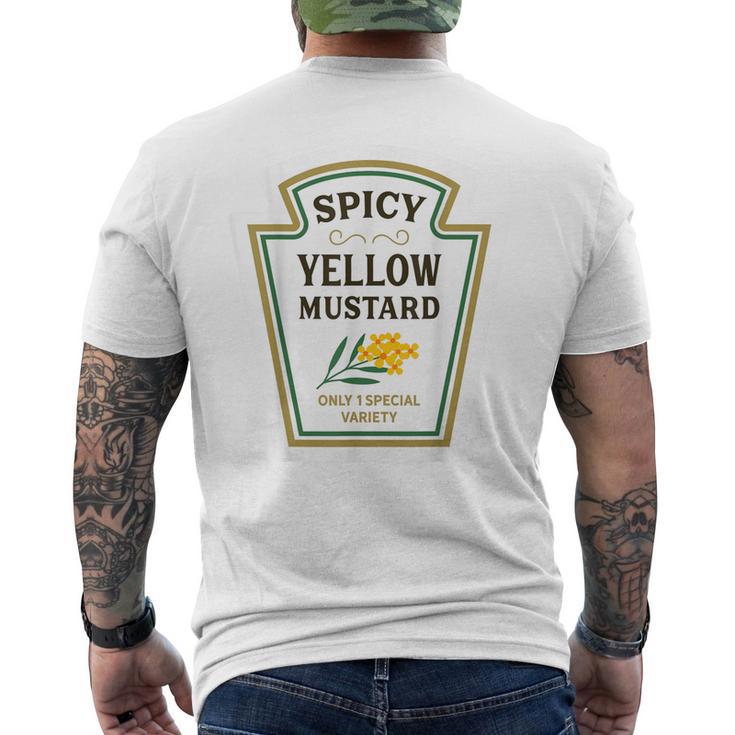 スパイシーイエローマスタードのみ 1 スペシャルバラエティ おもしろマスタード メンズTシャツ バックプリント
