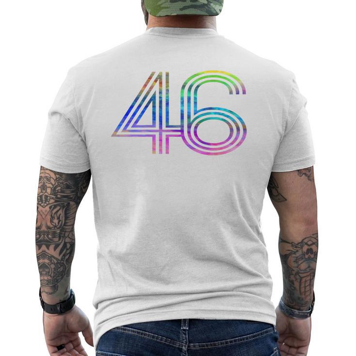 タイダイシャツ ナンバー46 レトロユニフォーム バックプリントジャージ メンズTシャツ バックプリント
