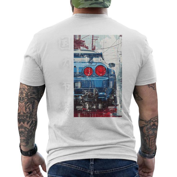 バックプリント ディストレス Jdm ドリフトカー 日本国内市場 メンズTシャツ バックプリント
