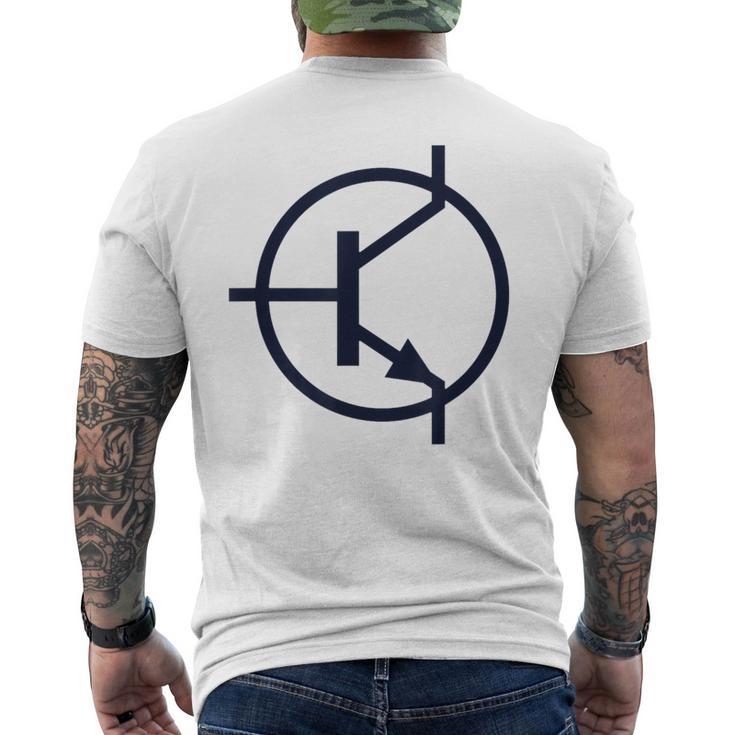 トランジスタ電子回路図記号 メンズTシャツ バックプリント
