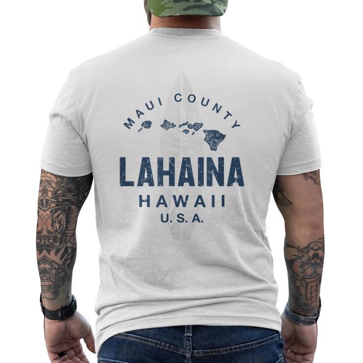 ハワイ ラハイナ マウイ ヴィンテージ ハワイ諸島 サーフ メンズTシャツ バックプリント