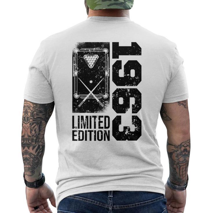 ビリヤード スヌーカーゲーマー ビンテージ 1963 誕生日 プール-ビリヤード 長袖tシャツ メンズTシャツ バックプリント