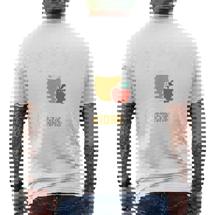 フランスのj'peux Pas J'ai Cidre Cider Lovers メンズTシャツ バックプリント