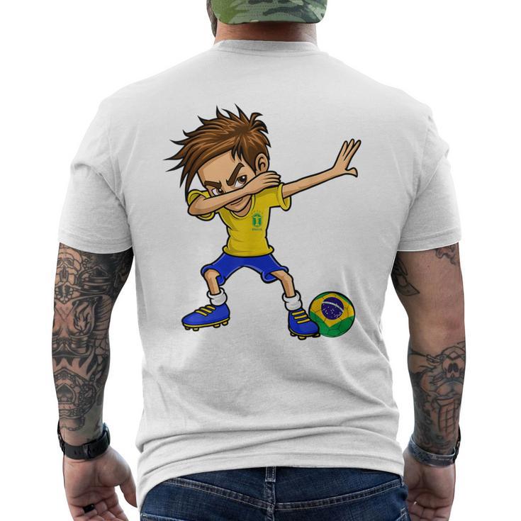ブラジル国旗 Braziloccer Flag ブラジル代表サッカー メンズTシャツ バックプリント