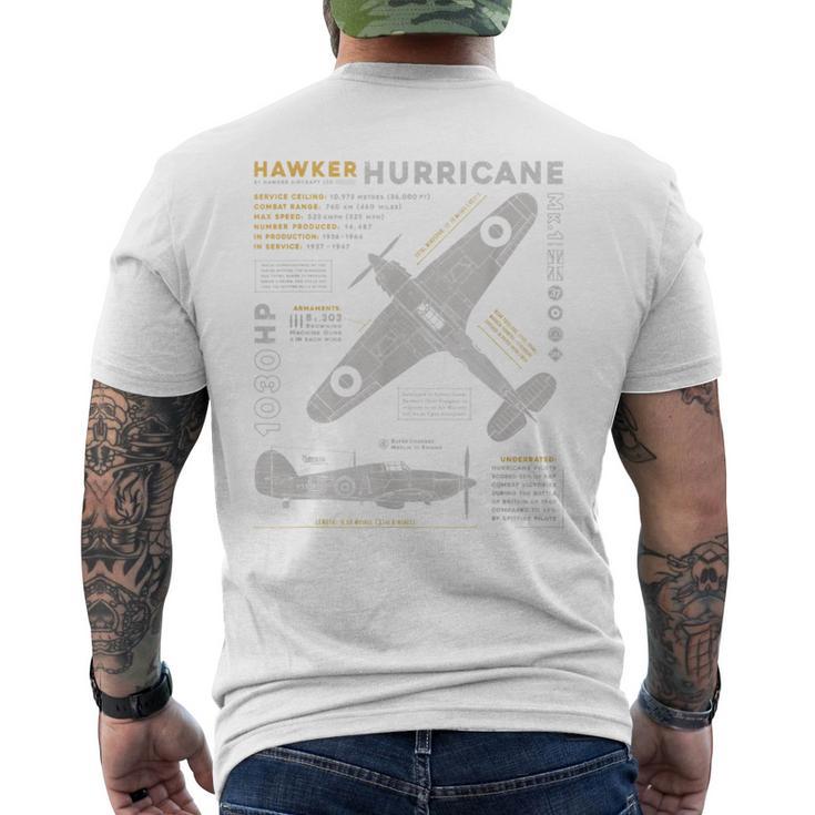 ホーカーハリケーン メンズTシャツ バックプリント