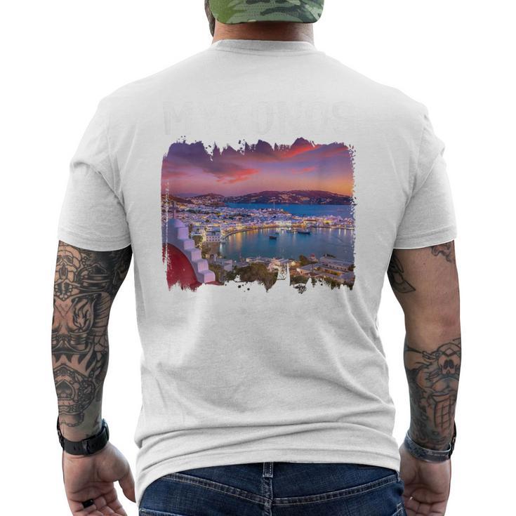 ミコノス島 お土産ミコノス ギリシャミコノス メンズTシャツ バックプリント
