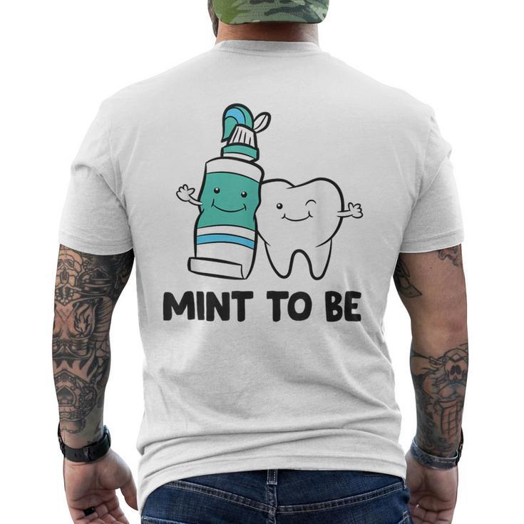 歯科医 衛生士 歯磨き粉 ミント To Be歯磨き粉 メンズTシャツ バックプリント