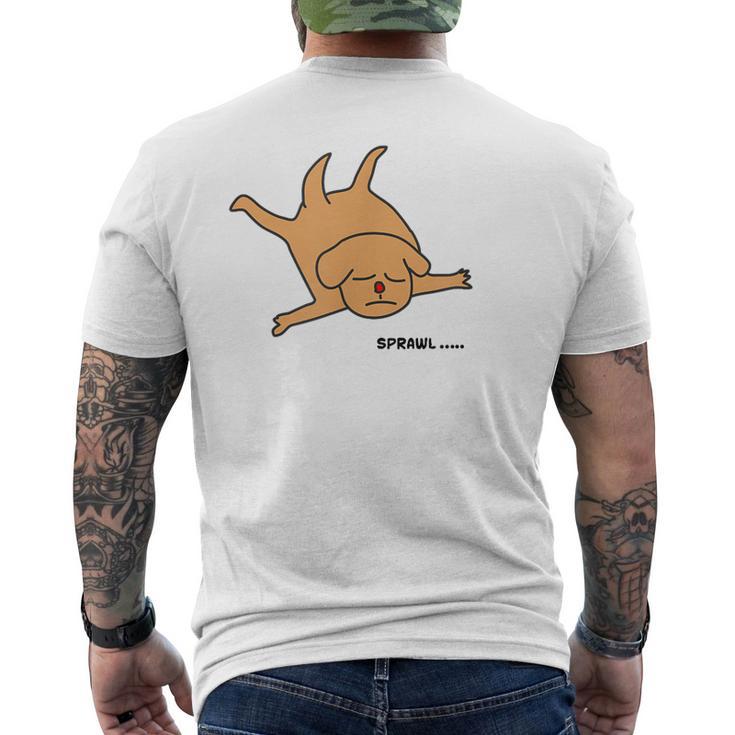 犬だって踊ったり寝たり メンズTシャツ バックプリント
