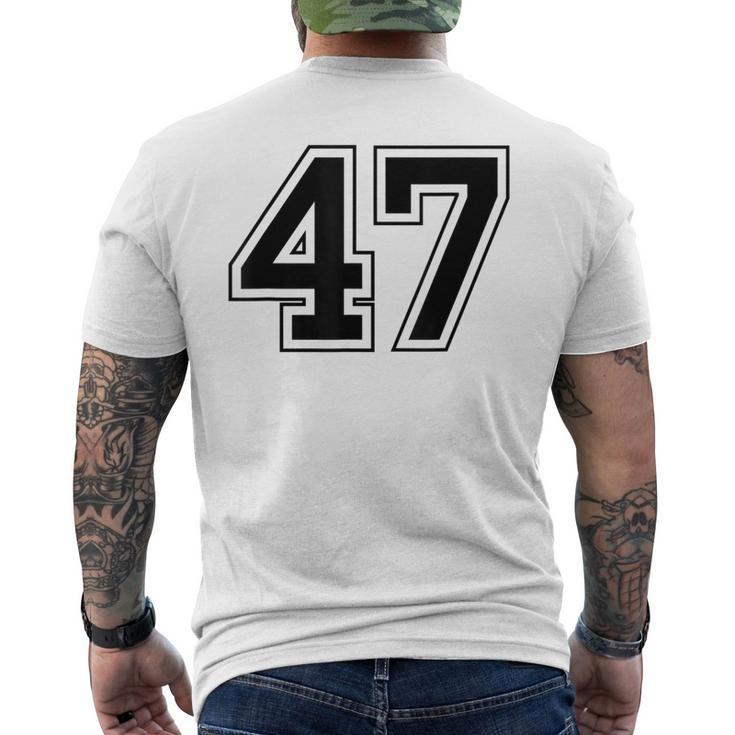 番号47 メンズTシャツ バックプリント