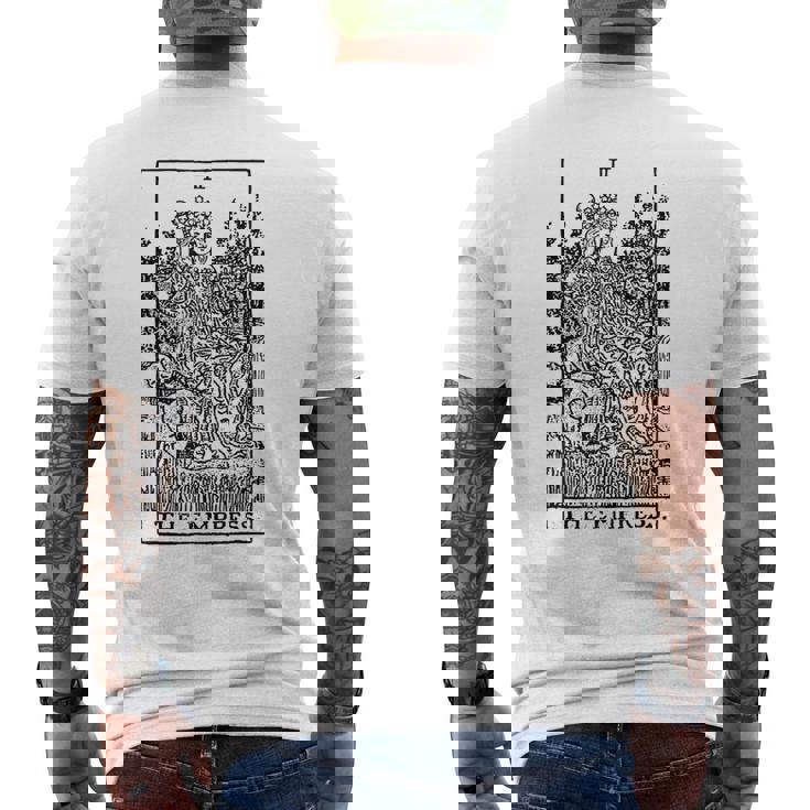 皇后タロットカード メンズTシャツ バックプリント