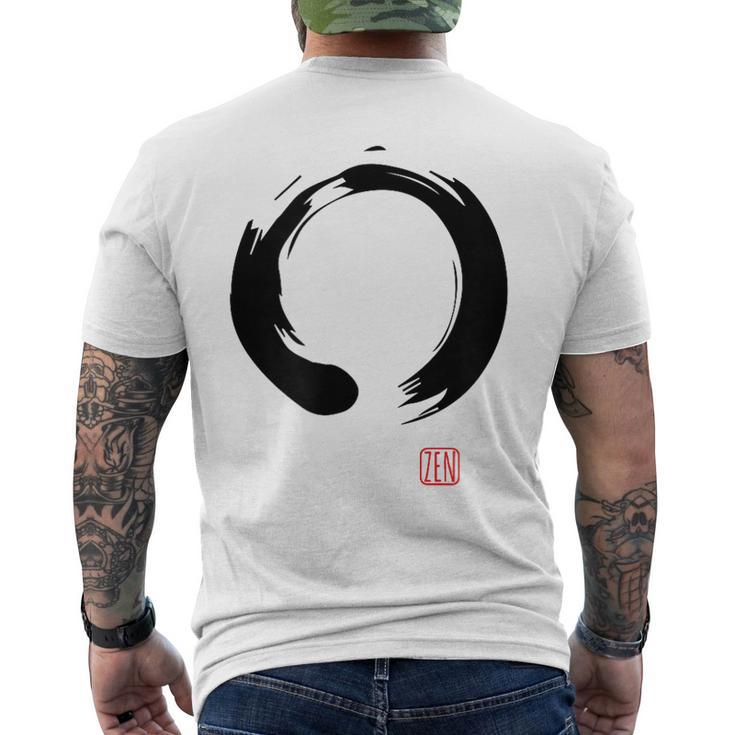 禅 書道 仏前 円 メンズTシャツ バックプリント