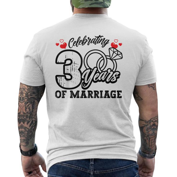 結婚3周年記念マッチング・ギフト メンズTシャツ バックプリント