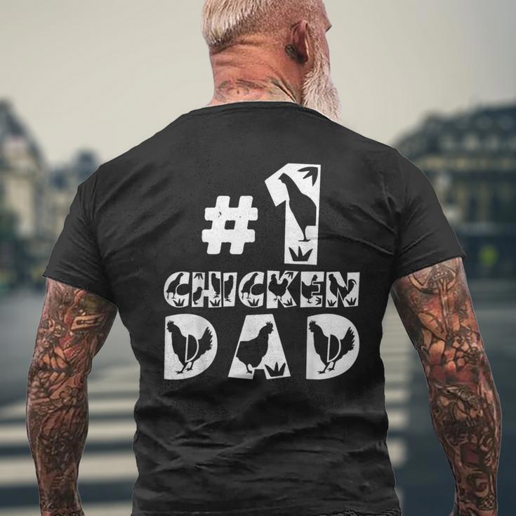 1 Papà Pollo Padre Pollo T-shirt da uomo con stampa posteriore Regalos para ancianos