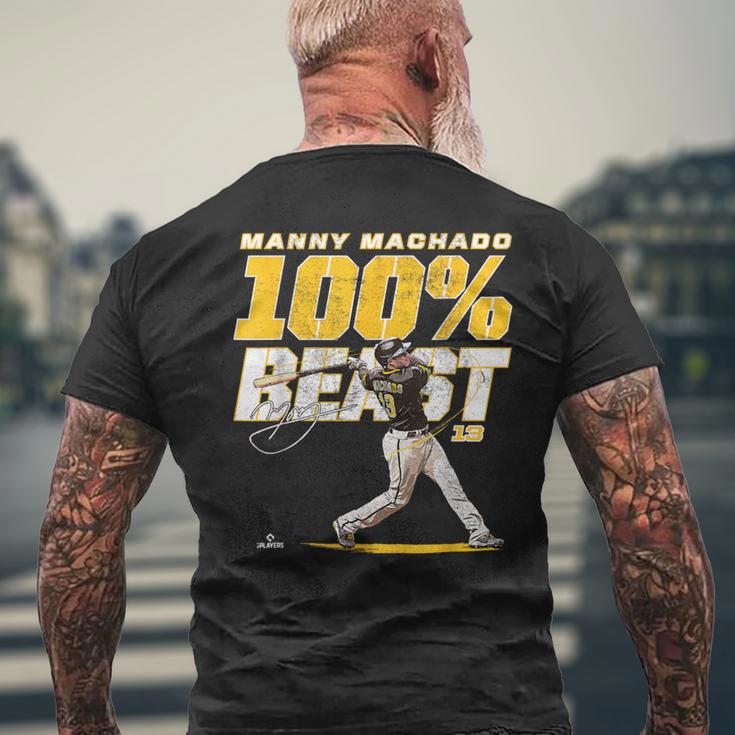 100 Beast Manny Machadoan Diego Mlbpa メンズTシャツ バックプリント 高齢者への贈り物