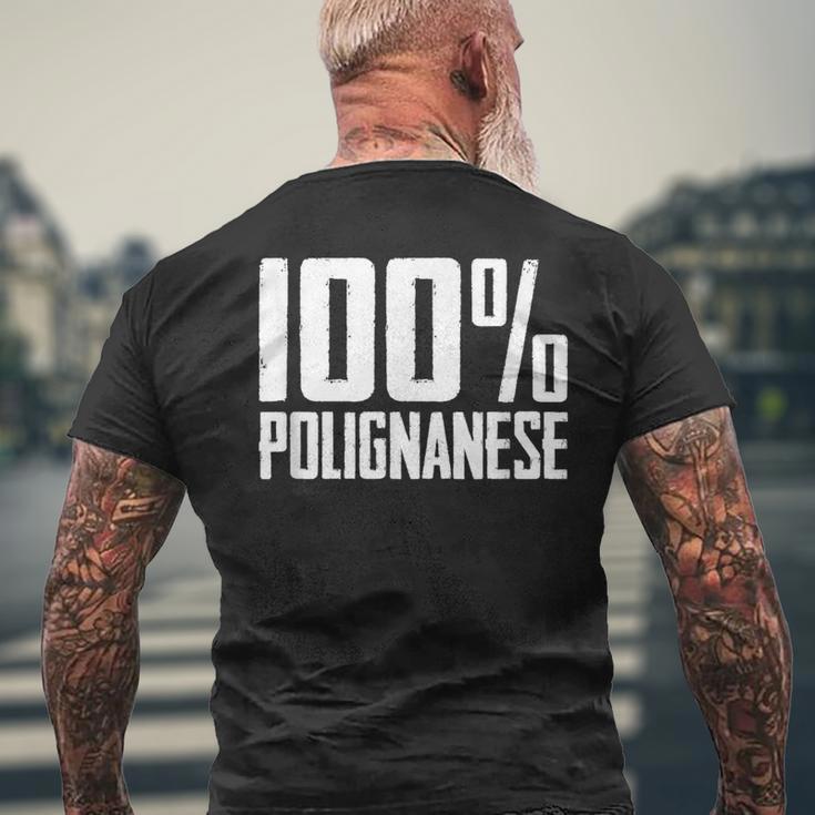 100 Polignanese Polignano A Mare メンズTシャツ バックプリント 高齢者への贈り物