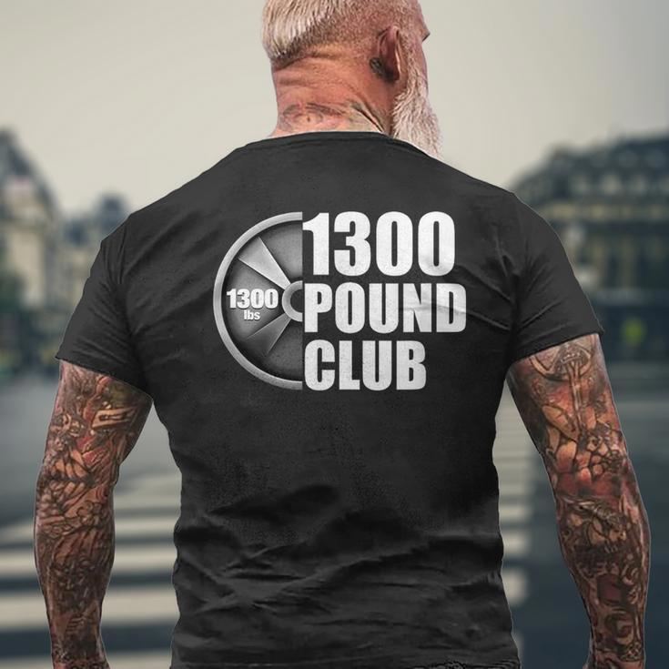 1300ポンドクラブパワーリフティング メンズTシャツ バックプリント 高齢者への贈り物
