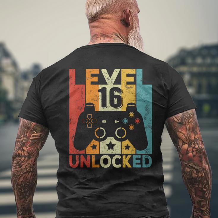 16 Cumpleaños Niño Niña 16 Años Gaming Controller Gamer Camiseta Hombre Estampado Espalda Regalos para ancianos