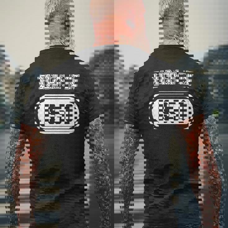 1950年生まれ メンズTシャツ バックプリント 高齢者への贈り物