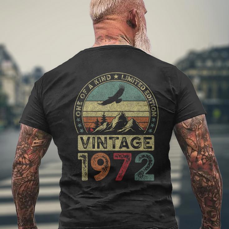 1972年ヴィンテージ、限定版、54歳の誕生日、54歳 メンズTシャツ バックプリント 高齢者への贈り物