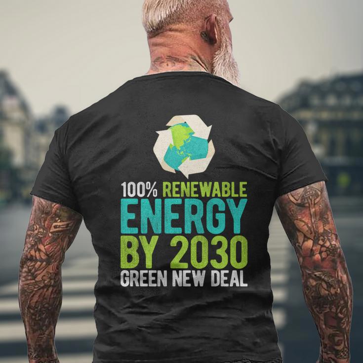 2030年までにグリーンニューディールの再生可能エネルギー 長袖tシャツ メンズTシャツ バックプリント 高齢者への贈り物
