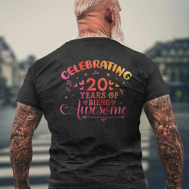 20歳の誕生日お祝いデザイン 面白い20歳のb日の引用 メンズTシャツ バックプリント 高齢者への贈り物