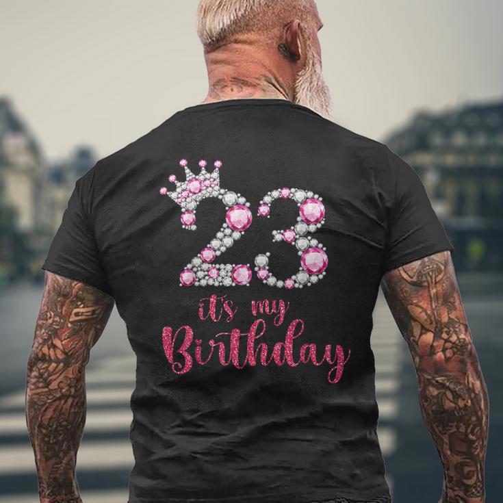 23 It's My Birthday 23歳の誕生日 23歳の誕生日 メンズTシャツ バックプリント 高齢者への贈り物