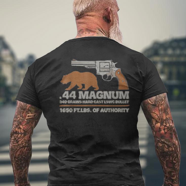 44マグナム ビッグボアハンティングリボルバー、ベアアウトドアトレイルtシャツ メンズTシャツ バックプリント 高齢者への贈り物