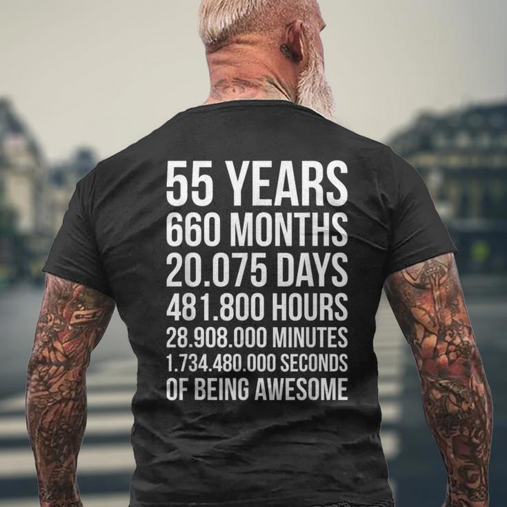 55歳向けの素晴らしい55歳の誕生日プレゼント。 メンズTシャツ バックプリント 高齢者への贈り物