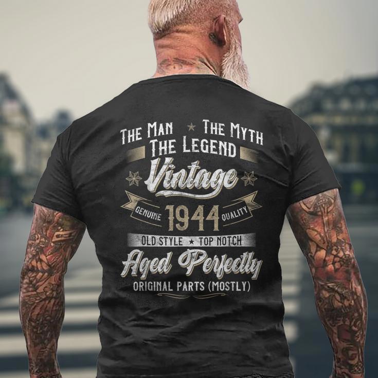 82 歳の誕生日プレゼント ヴィンテージ 1944 男性 面白い 82 歳 1944 メンズTシャツ バックプリント 高齢者への贈り物
