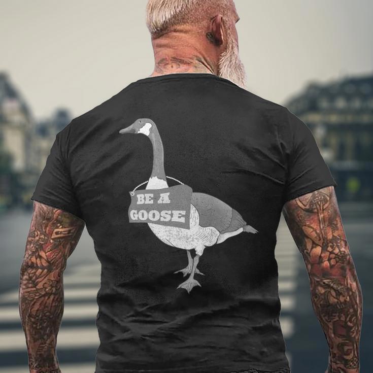 Be A Goose 長袖tシャツ メンズTシャツ バックプリント 高齢者への贈り物
