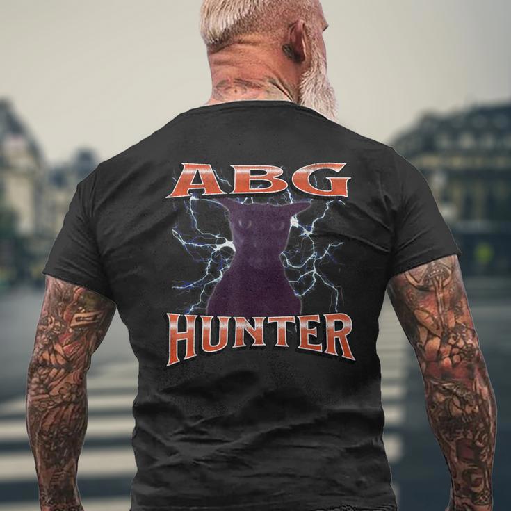Abg Hunter Offensive Cat Meme Bootlegグラフィック メンズTシャツ バックプリント 高齢者への贈り物