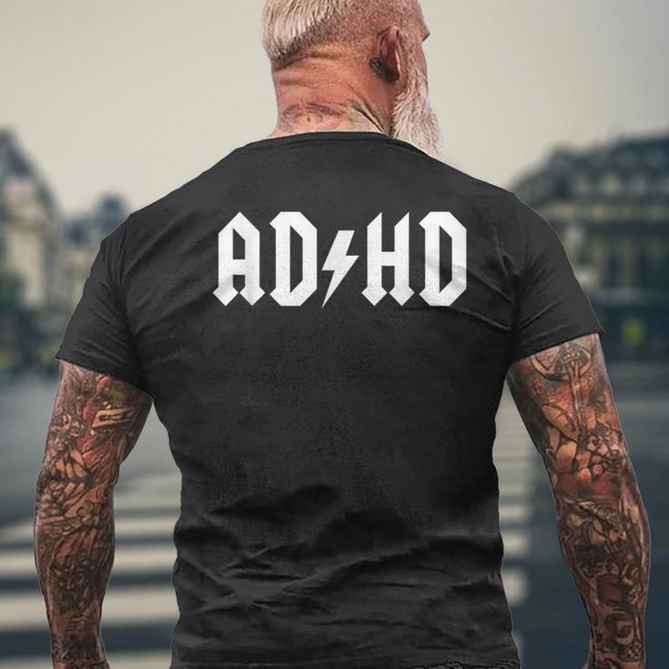 AdHd Adhd。 メンズTシャツ バックプリント 高齢者への贈り物