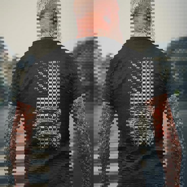 Alligator Gar Usa レトロ ヴィンテージ アメリカン ガーフィッシュ ガーパイク メンズTシャツ バックプリント 高齢者への贈り物