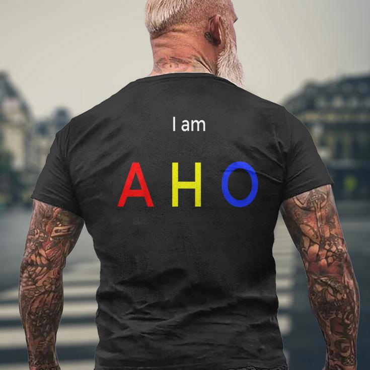 I Am Aho アニメ愛好家への面白い誕生日プレゼント。 メンズTシャツ バックプリント 高齢者への贈り物