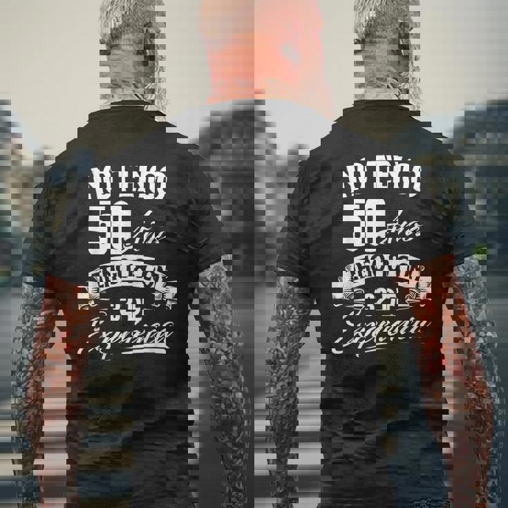 I Am Not 50歳 I Have 18 With 32 Experience 誕生日 メンズTシャツ バックプリント 高齢者への贈り物