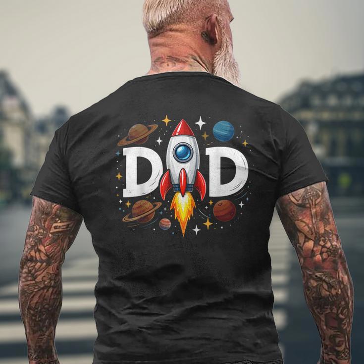 Astronautapaziale Compleanno Papà Famiglia Corrispondente Festa T-shirt da uomo con stampa posteriore Regalos para ancianos