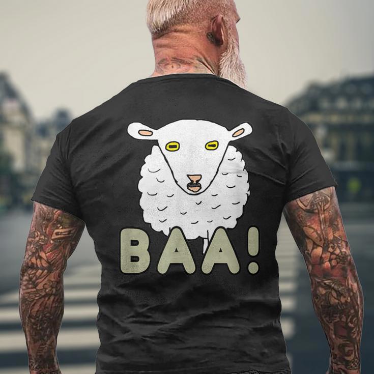 Baa 羊 メンズTシャツ バックプリント 高齢者への贈り物