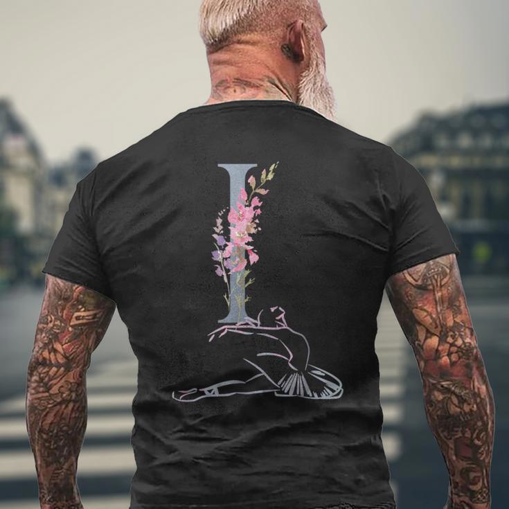Balla Ballerina イニシャル 名前 I、ダンス、モノグラム、バレエ メンズTシャツ バックプリント 高齢者への贈り物