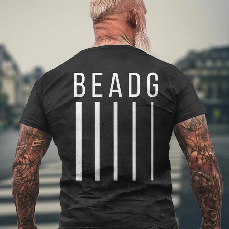 Beadg 5弦ベースギター ベースプレーヤー、ベーシスト メンズTシャツ バックプリント 高齢者への贈り物