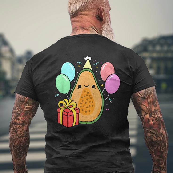 Birthday Papaya For Papaya Loverバースデーパパイヤ・フォー・パパイヤ・ラバー メンズTシャツ バックプリント 高齢者への贈り物