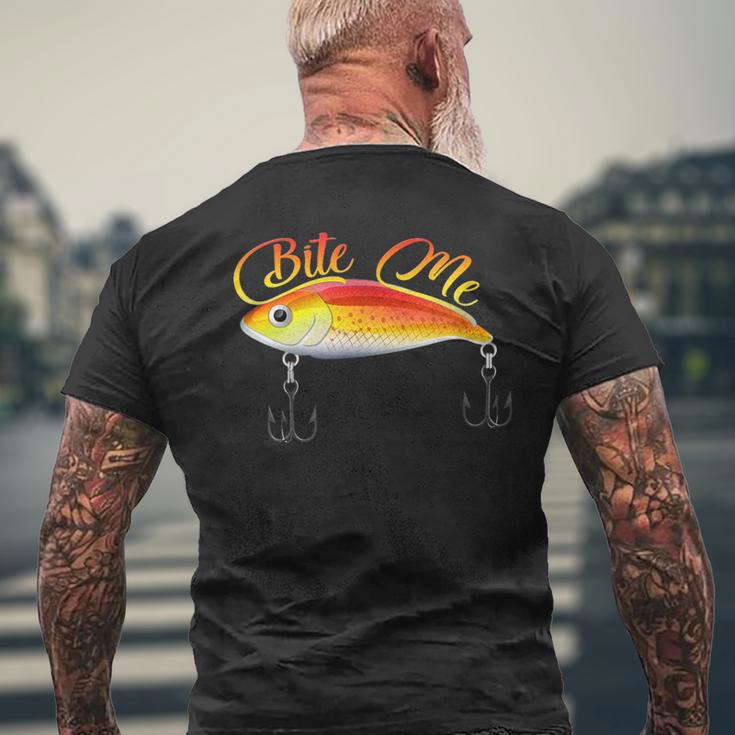 Bite Me 釣りルアー シャツ メンズTシャツ バックプリント 高齢者への贈り物