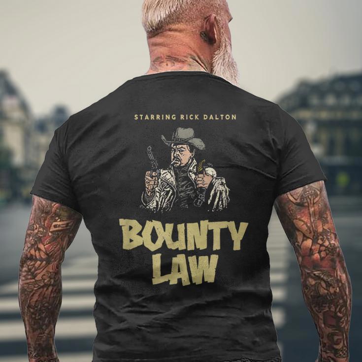 Bounty Law レトロ リック・ダルトン メンズTシャツ バックプリント 高齢者への贈り物