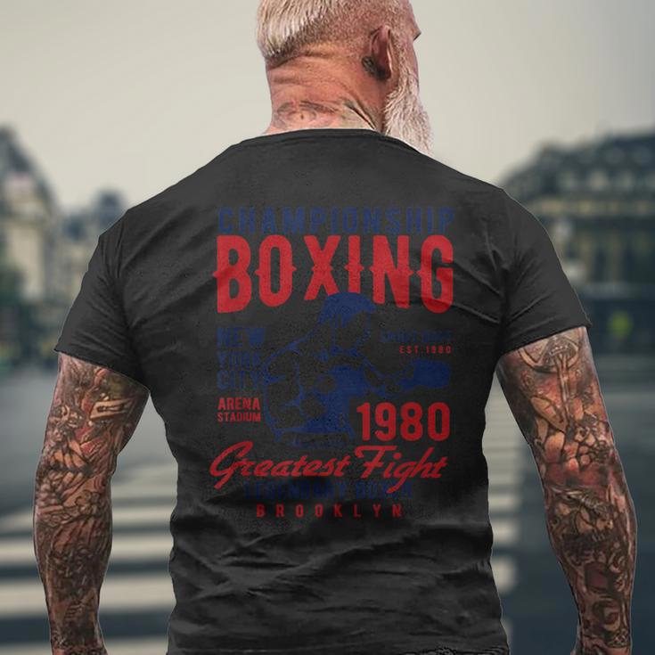 Boxing 伝説のボクサー 最大の戦い チャンピオンシップ ボクシング メンズTシャツ バックプリント 高齢者への贈り物