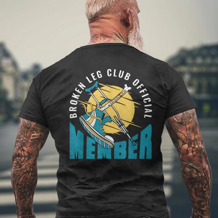 Broken Leg Club 公式メンバー 骨折 骨折 メンズTシャツ バックプリント 高齢者への贈り物