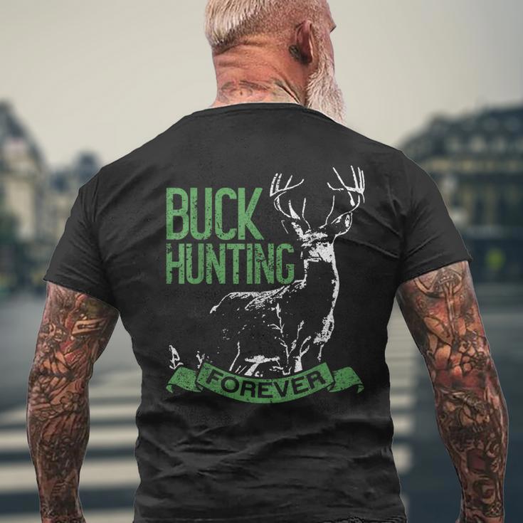 Buck Hunting Forever Deer Hunting メンズTシャツ バックプリント 高齢者への贈り物