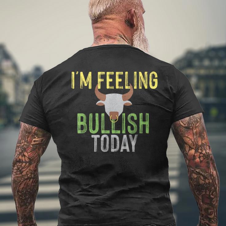 Bull Market ストックトレーダー用 メンズTシャツ バックプリント 高齢者への贈り物