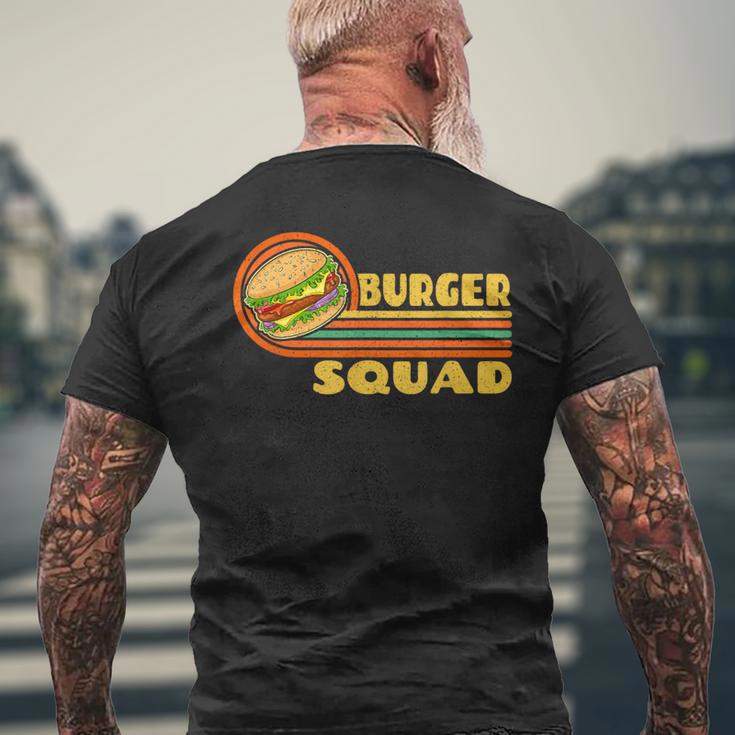 Burgerquad チーズバーガー 食通愛好家チーム ハンバーガー メンズTシャツ バックプリント 高齢者への贈り物