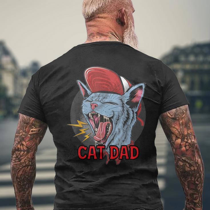 Cat Dad Best Cat Dad Ever Birthday Festa Del Papà T-shirt da uomo con stampa posteriore Regalos para ancianos
