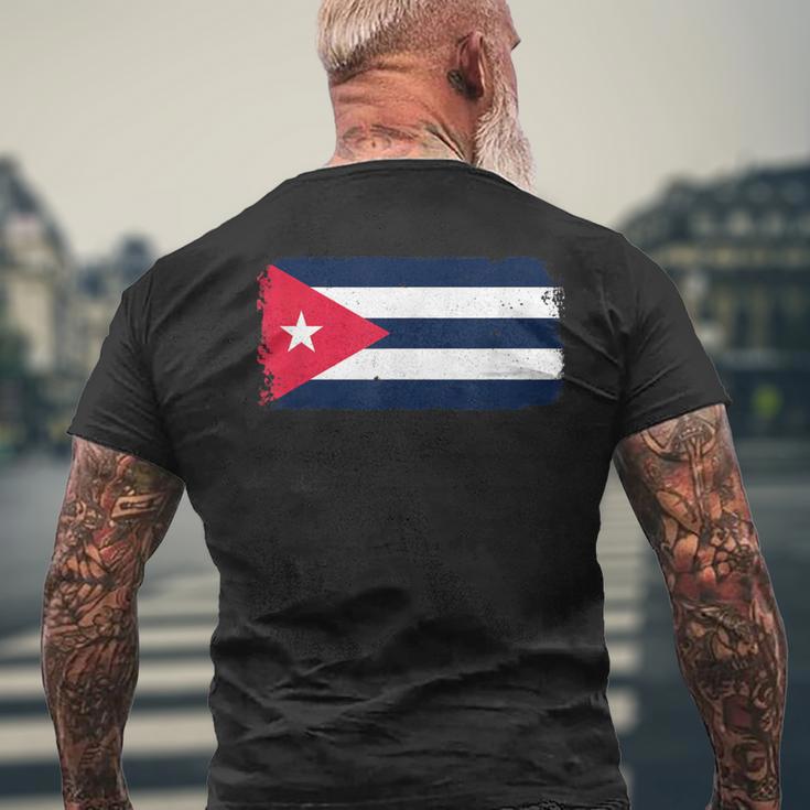 Cuban Flag Cuba Miamipanish Cuban メンズTシャツ バックプリント 高齢者への贈り物